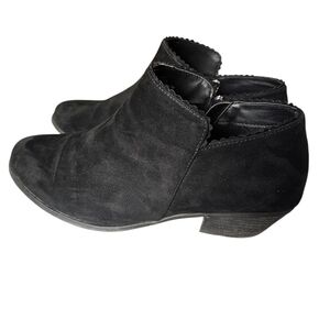 Torrid Black Suede Ankle Booties